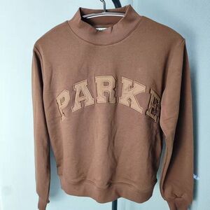 Parke Women's Crewneck Sweater in Warm Brown